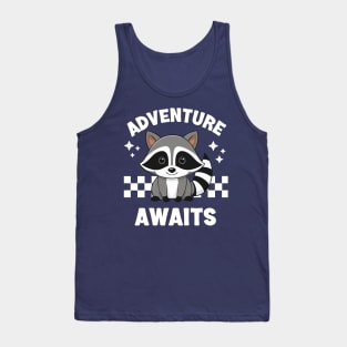 Cute Raccoon Adventure Awaits Kawaii Tank Top